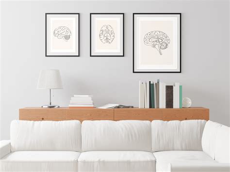 Human Anatomy Art Brain Wall Art Neuroscience Art Digital - Etsy