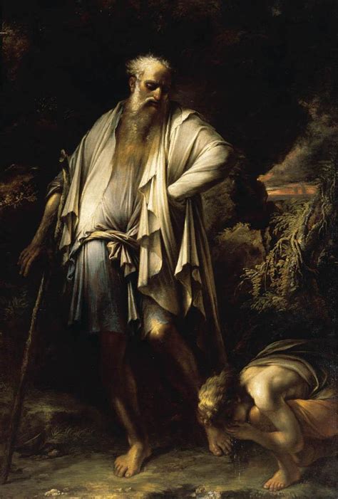 Diogenes Casting Away His Cup By Rosa Salvator