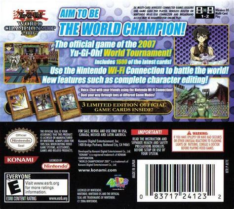 Yu Gi Oh World Championship 2007 Box Shot For DS GameFAQs