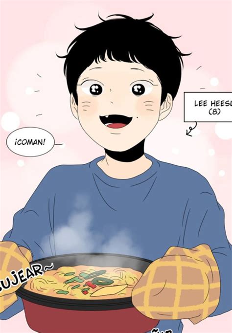 heesu eating sundubu jjigae Pósteres ilustraciones Manga bl