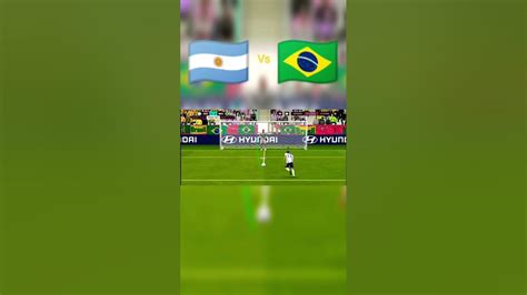 Argentina Vs Brazil Final Penalty Shootoutyoutubeshortsviralfifa Messineymarronaldo