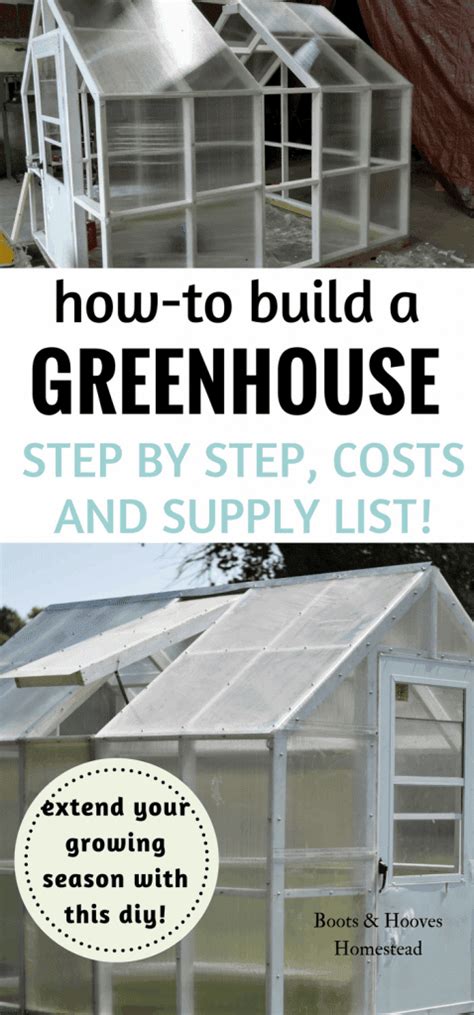 How To Build A Greenhouse Free Plans Boots And Hooves Homestead