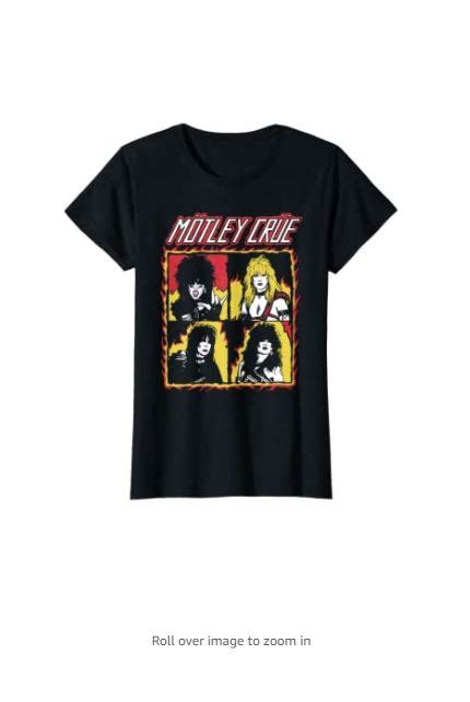 Womens Motley Crue Girl T Shirt Motley Crue Official Rock Band T Shirts