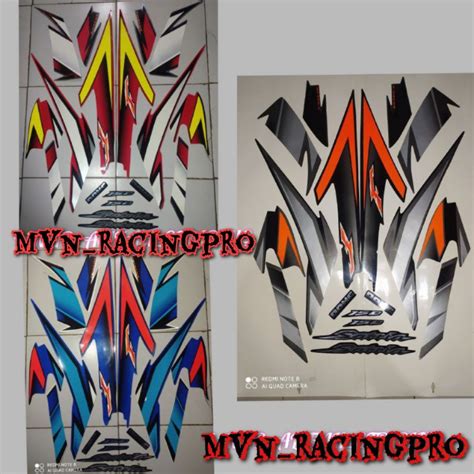 Jual STRIPING STICKER FULL BODY MOTOR SUZUKI SATRIA F 150 FU 2007 LAMA