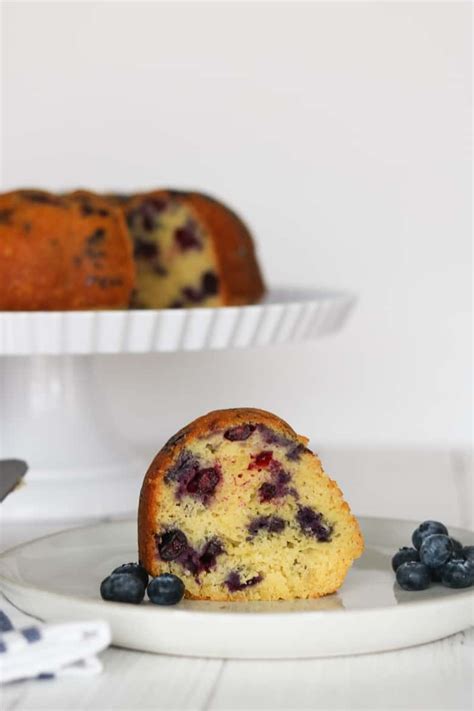 Guilt Free Blueberry Lemon Pound Cake Recipe