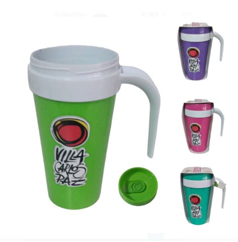 VASO TERMICO CON PICO BEBEDOR PERSONALZADO JP