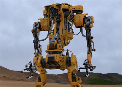 Sci-fi Construction Robot Concept, Marcus Johnson | Robots concept ...