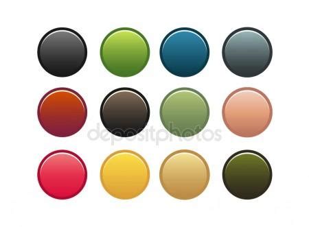 Blank Round Buttons Stock Vector Simo988 8100777