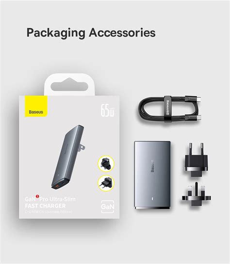 Baseus Online | Baseus GaN5 Pro Ultra-Slim Fast Charger C+U 65W ...