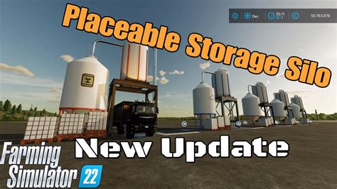 Placeable Storage Silo New Update For All Platforms On Fs22 Youtube