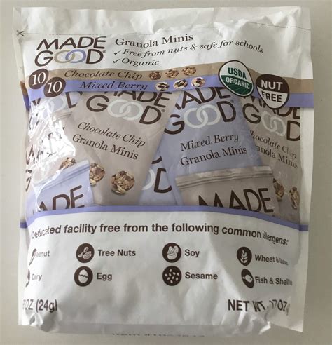 Madegood Organic Granola Minis 24 Bag Organic Snack Variety Pack Gluten Free Mon