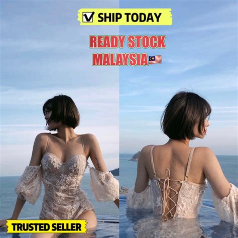 M XL MALAYSIA ONE PIECE BIKINI SWIMSUIT SWIMWEAR BAJU RENANG