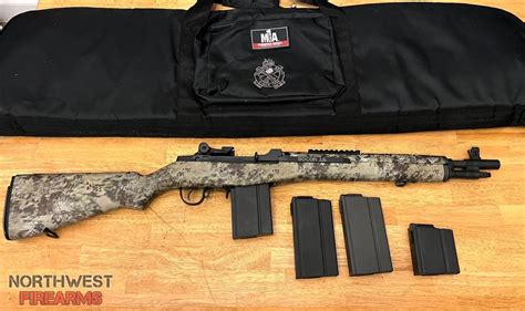 SPRINGFIELD ARMORY M1A SOCOM 308 KRYPTEK HIGHLANDER RIFLE W Range Bag