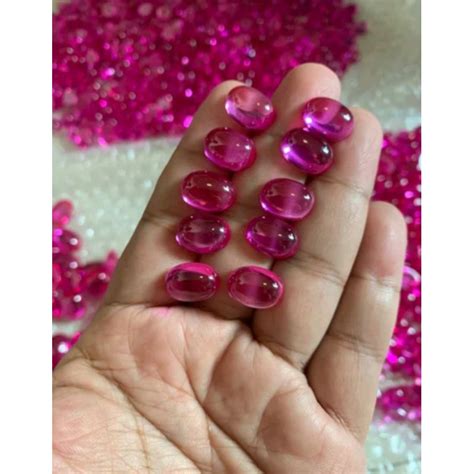 Jual Merah Siam Rose Warna Rose Atau Pink 10x14 Mm Batu KerasDi Test