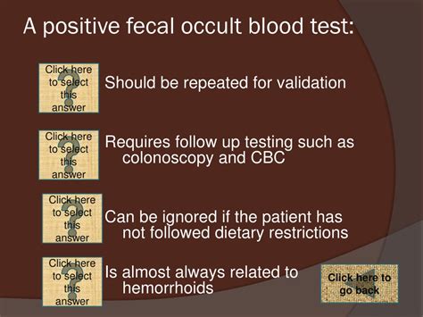 Ppt Fecal Occult Blood Testing Using Seracult Slides Powerpoint