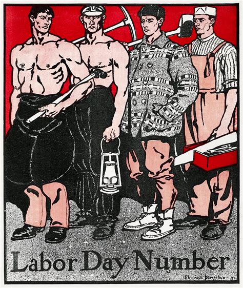 Vintage Labor Day Poster