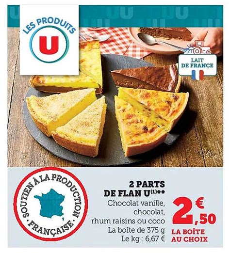 Promo 2 Parts De Flan U Chez Hyper U ICatalogue Fr