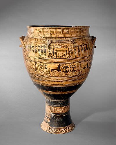 Terracotta Fragment Of A Calyx Krater Bowl For Mixing Wine And Water