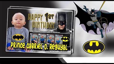 Batman Birthday Card Template