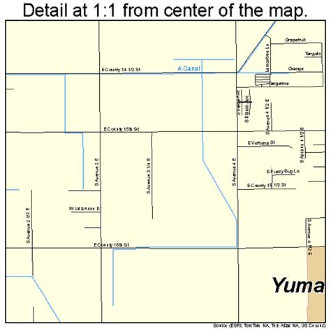 Yuma Arizona Street Map 0485540