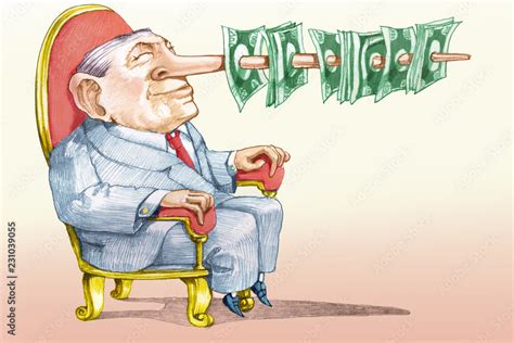 the price of a false candidate allegory of corruption political cartoon ...