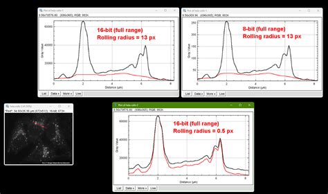 How To Determine The Rolling Ball Radius In Background Substraction