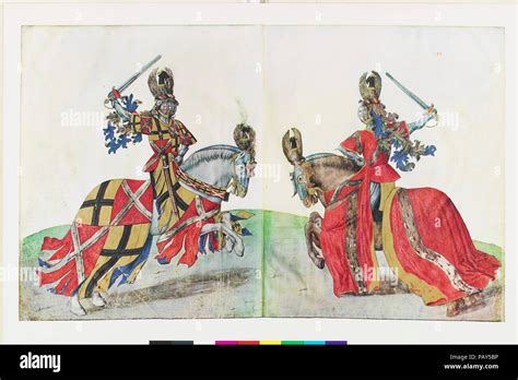 Showing The Lords Of Gruthuyse And Ghistelle Engaged In Combat With