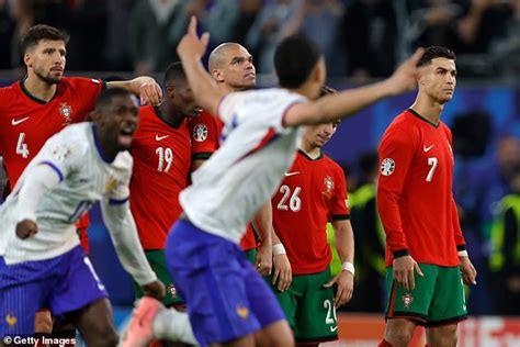 Cristiano Ronaldo Consoles An Emotional Pepe After Portugals Euro 2024