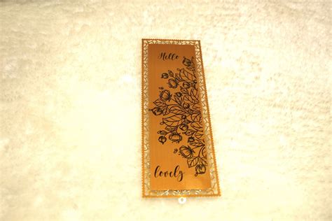 Metal Bookmark Bookmark Custom Bookmark Gold Bookmark Book Etsy