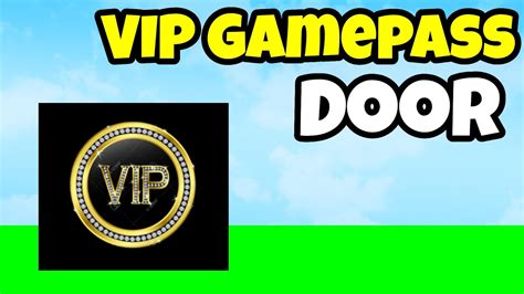 How To Make A Vip Gamepass Door In Roblox Studio Youtube