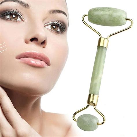 Rolo Massageador Pedra De Jade Massagem Facial Anti Rugas Undade