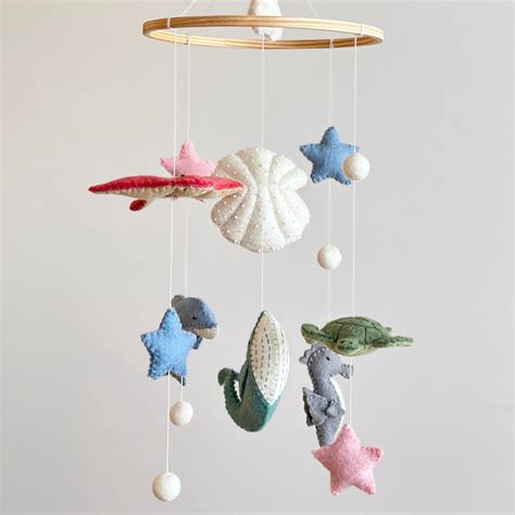 Wholesale Deals Handmade Sea Life Felt Baby Mobile Ganapati Crafts