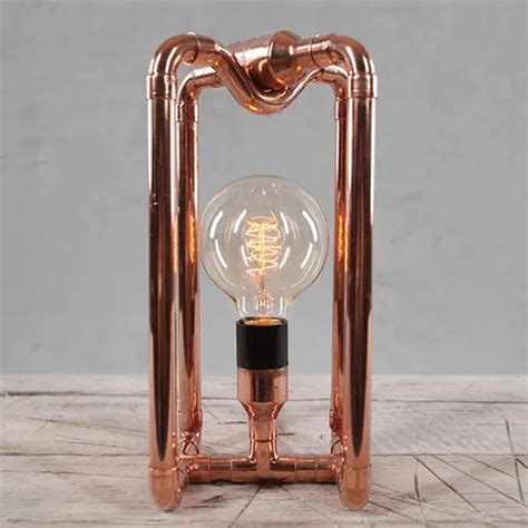 Copper Pipe Table Lamp In Table Lamps From Lights Lighting On