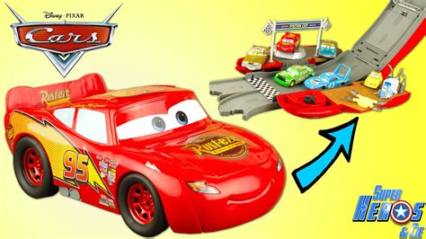 Disney Cars Flash Mcqueen Transformable Piste Piston Cup Jouet Toy