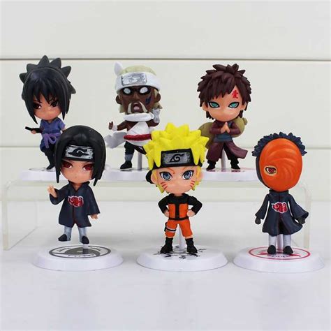 Jual [ Cod ] Action Figure Naruto 6 Pcs Koleksi Pecinta Karakter Karikatur Patung Kecil Pajangan