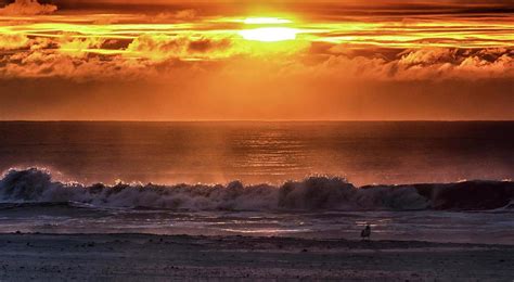 Beach Sunset Photograph By Adam Mordetsky Fine Art America