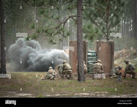 Leaders From The Rd Infantry Division Sustainment Brigade Watch As A