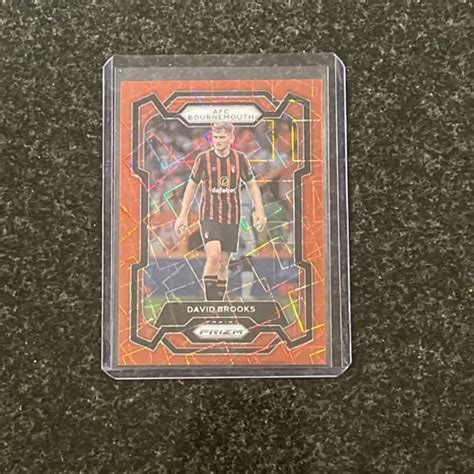 David Brooks 49 Red Lazer Panini Premier League Prizm 2023 24