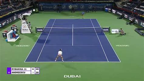 Elena Rybakina Vs Bianca Andreescu Highlights Wta Dubai Duty Free