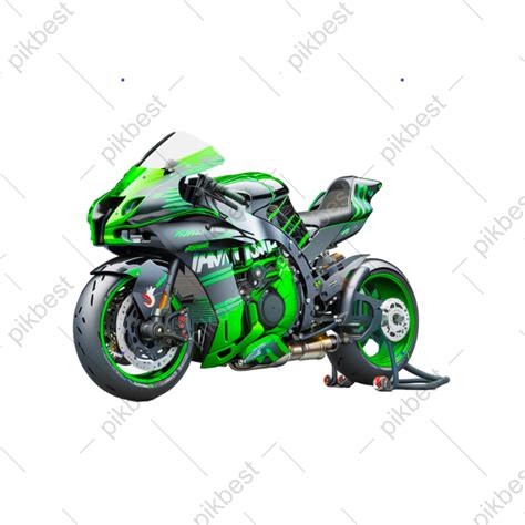 Kawasaki H2r Ninja Motorcycle 3d Mode Png Images Psd Free Download Pikbest