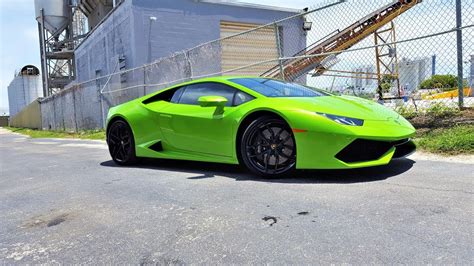 Lamborghini Huracan LP610 4 Stunning Verde Mantis Drive Revs At