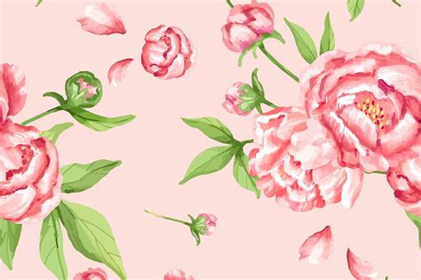 Watercolor Carnation Flower Background Free Photo Rawpixel