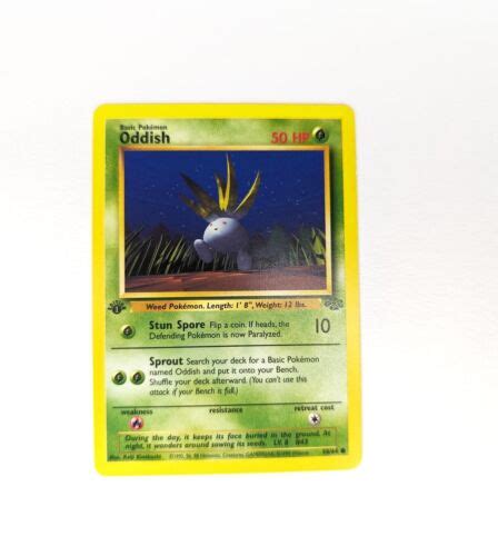 Oddish Jungle Set St Edition Pok Mon Tcg Card Ebay