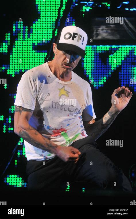 Singer Of Red Hot Chilli Peppers Anthony Kiedis Performs Live During Concert In Prague Czech