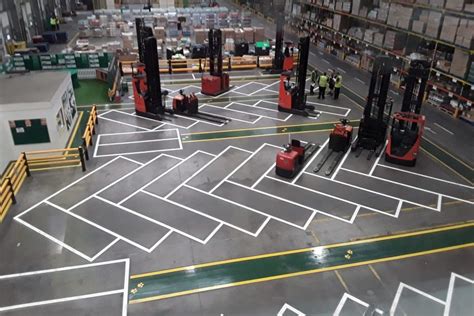 How floor marking improves warehouse safety and productivity