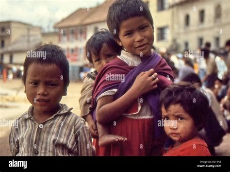 Children in Nepal, 1986 Stock Photo - Alamy