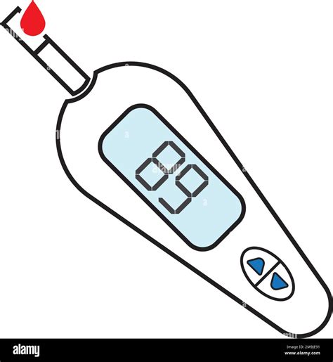 blood sugar meter icon.vector illustration symbol design Stock Vector ...