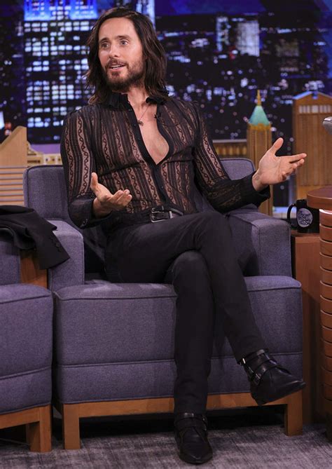 Jared Leto Wore Saint Laurent On The Tonight Show Jimmy Fallon