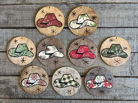 Cowboy Hat Ornament Cowboy Ornament Cowboy Christmas Western Theme