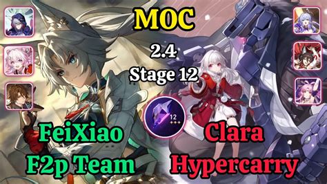 E S Feixiao F P Team E S Clara Hypercarry Memory Of Chaos Stage